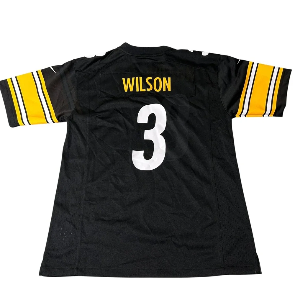 NEW Pittsburgh Steelers Jersey Youth L 14/16 Black Russell Wilson #3 On‎ Field